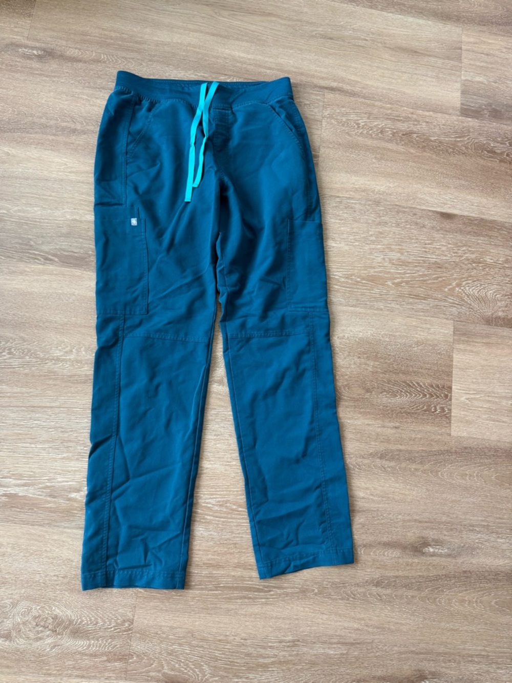 Figs Women's Scrub Pant in Caribbean Blue